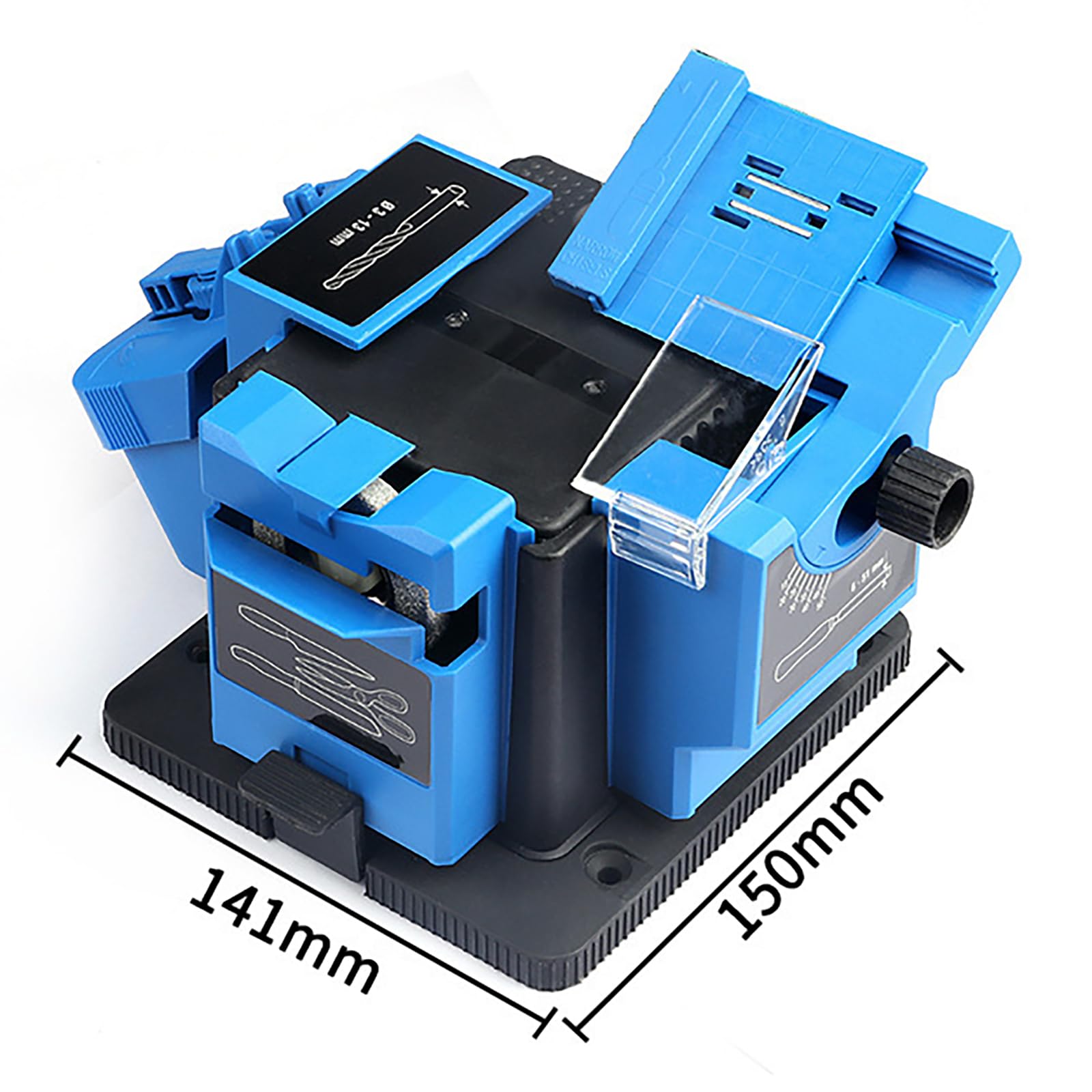 Affilatrice Per Forbici Multifunzionale, Affilatrice Elettrica Per Forbici, Punta Affilabile Da 3 a 13 Mm E Pialla Affilabile Da 6 a 51 Mm, Angolo Regolabile Da 15 a 50°, Per Studio E Domestico