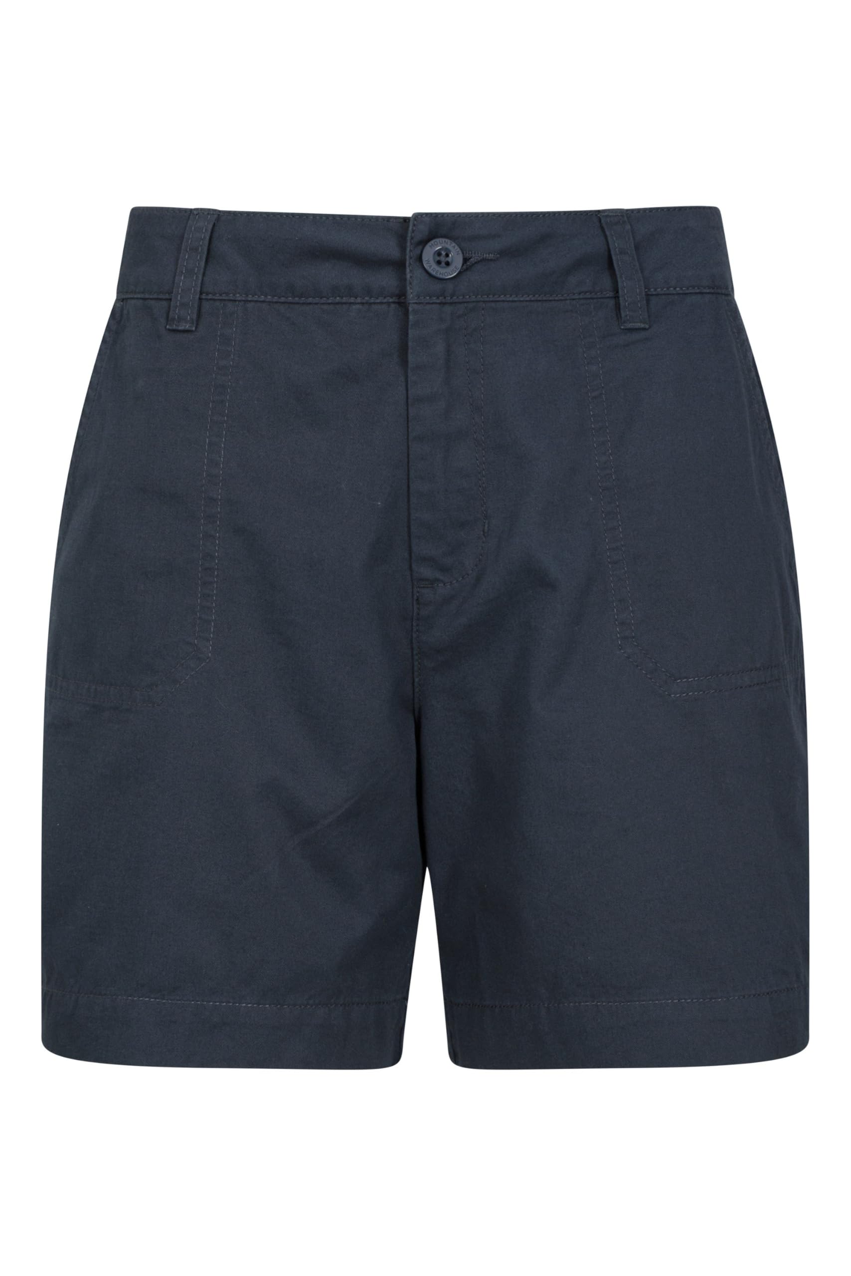 Mountain Warehouse Women's Navy (Organic) Bayside Shorts - Lightweight Short Pants With Upf 50+ & Lots Of Pockets - Spring Summer, Beach, Walking, Hiking & Outdoors Size 18