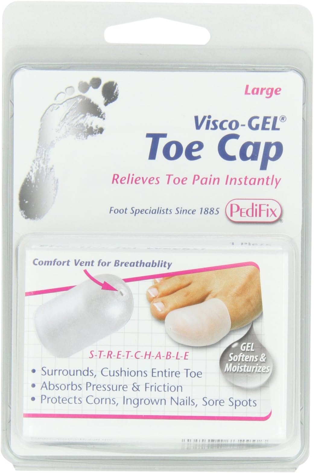 Visco-gel Toe Cap, 2 pk