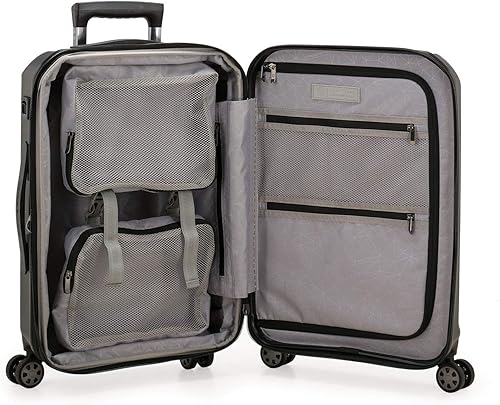 Miniatura 3 de Maleta giratoria Pagosa de Traveler's Choice, ampliable, de carcasa dura indestructible, Negro, Carry-on 22-Inch