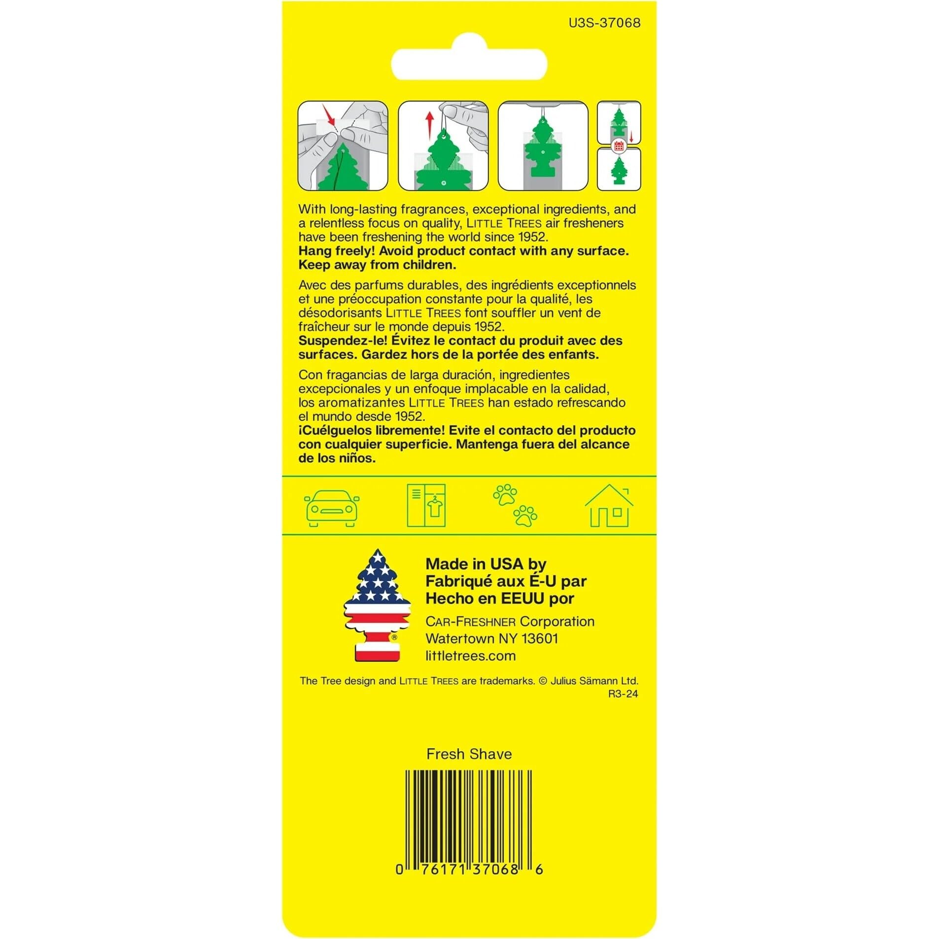 Little Trees Car Air Freshener 6-Pack (Fresh Shave)