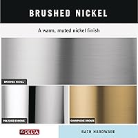 Vista 8 de Delta Nicoli (1 paquete) 18'' con extensor de 6'' Toallero para baño SpotShield Níquel cepillado Extensible 18-24'' Barra de toalla para baño