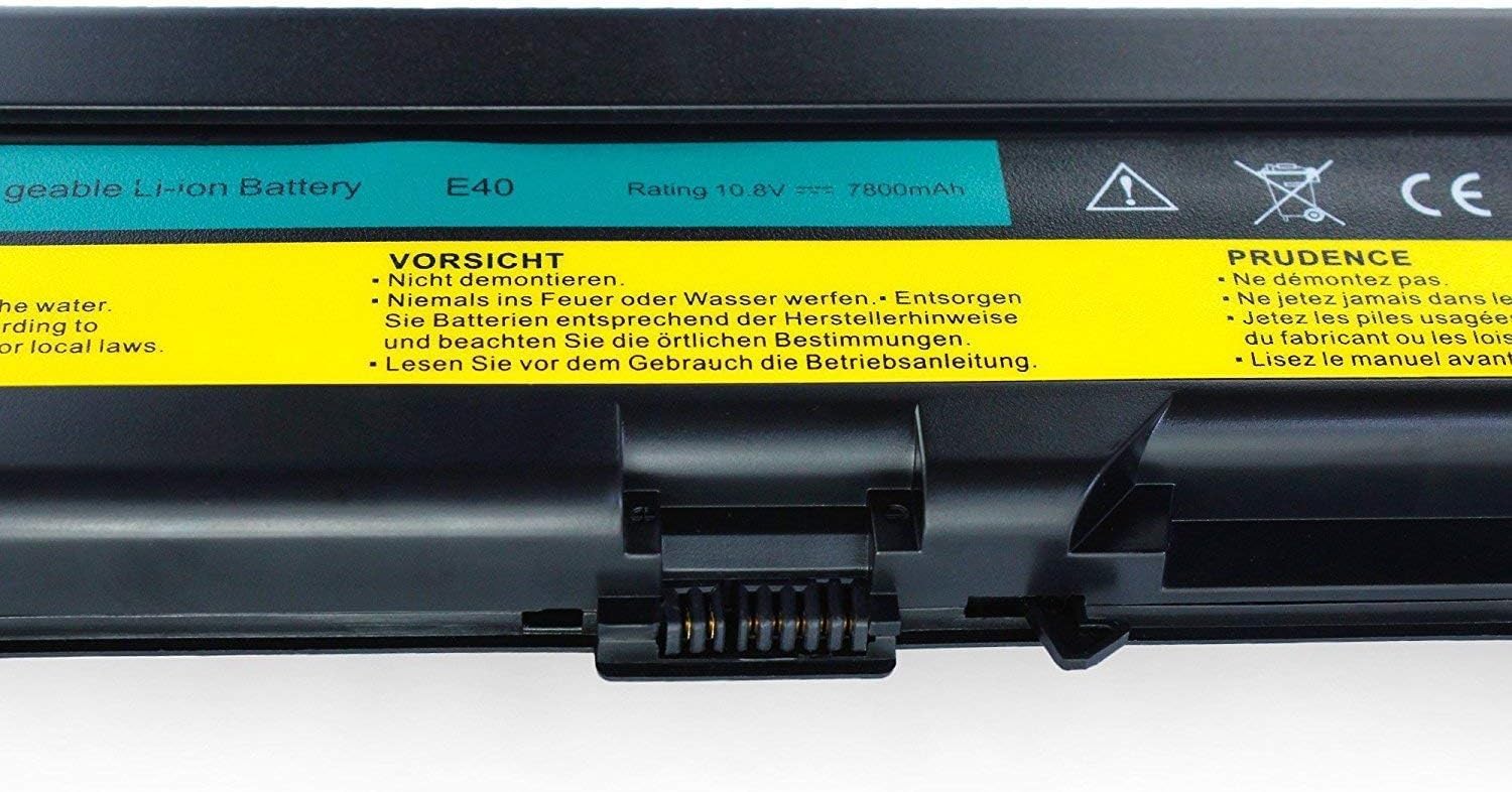 DTK E40 E420 Extended Laptop Notebook Battery Replacement for IBM Thinkpad T420 T510 E425 L520 Sl410 E520 E525 L410 L412 L420 L421 L510 E50 0578 L512 Sl510 T410 T520 W510 W520 10.8V 7.8AH