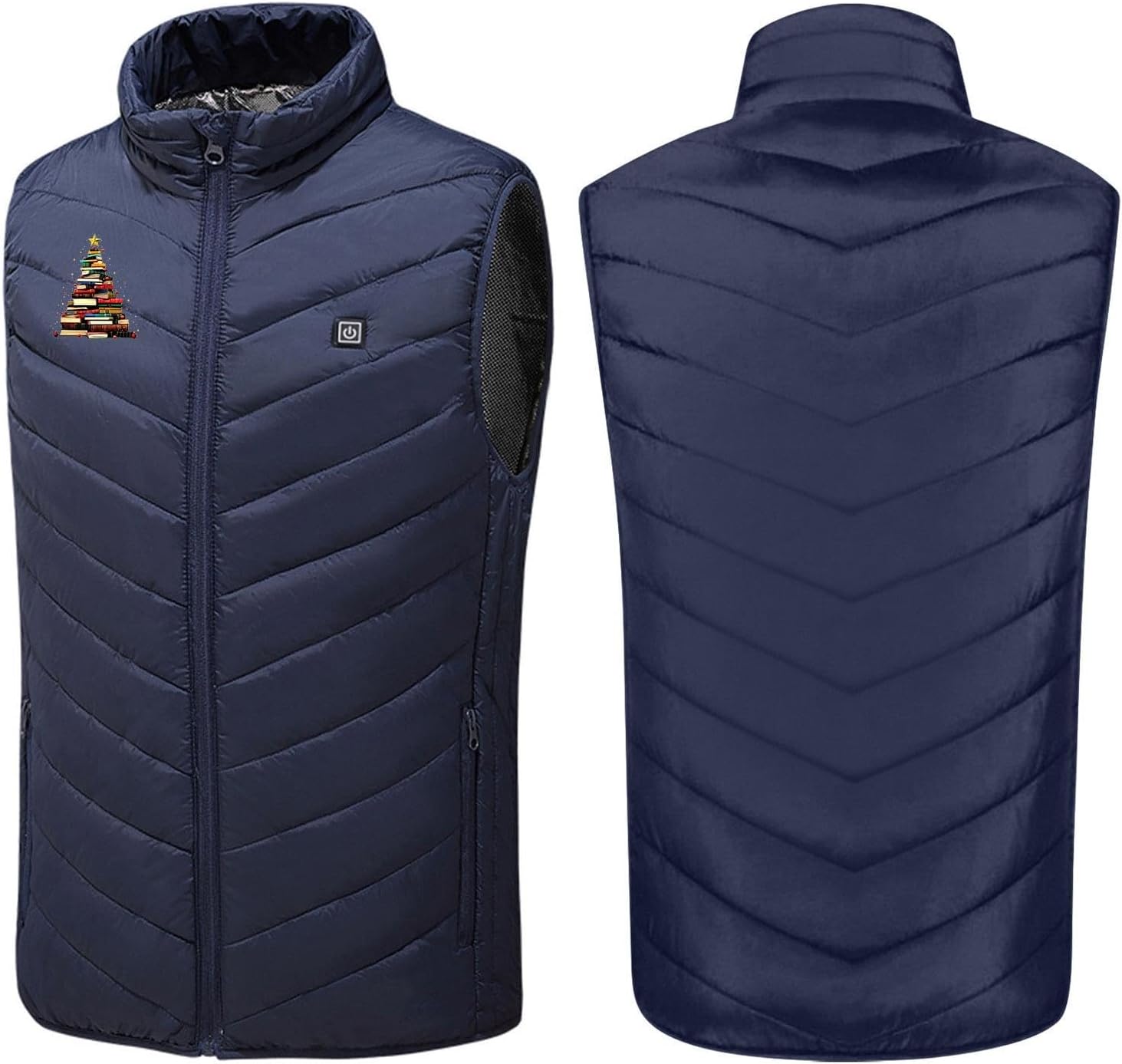 Heated Vest Men Women, 3 Heating Levels Lightweight USB Rechargeable Electric Heated Jacket with 8 Heating Zones