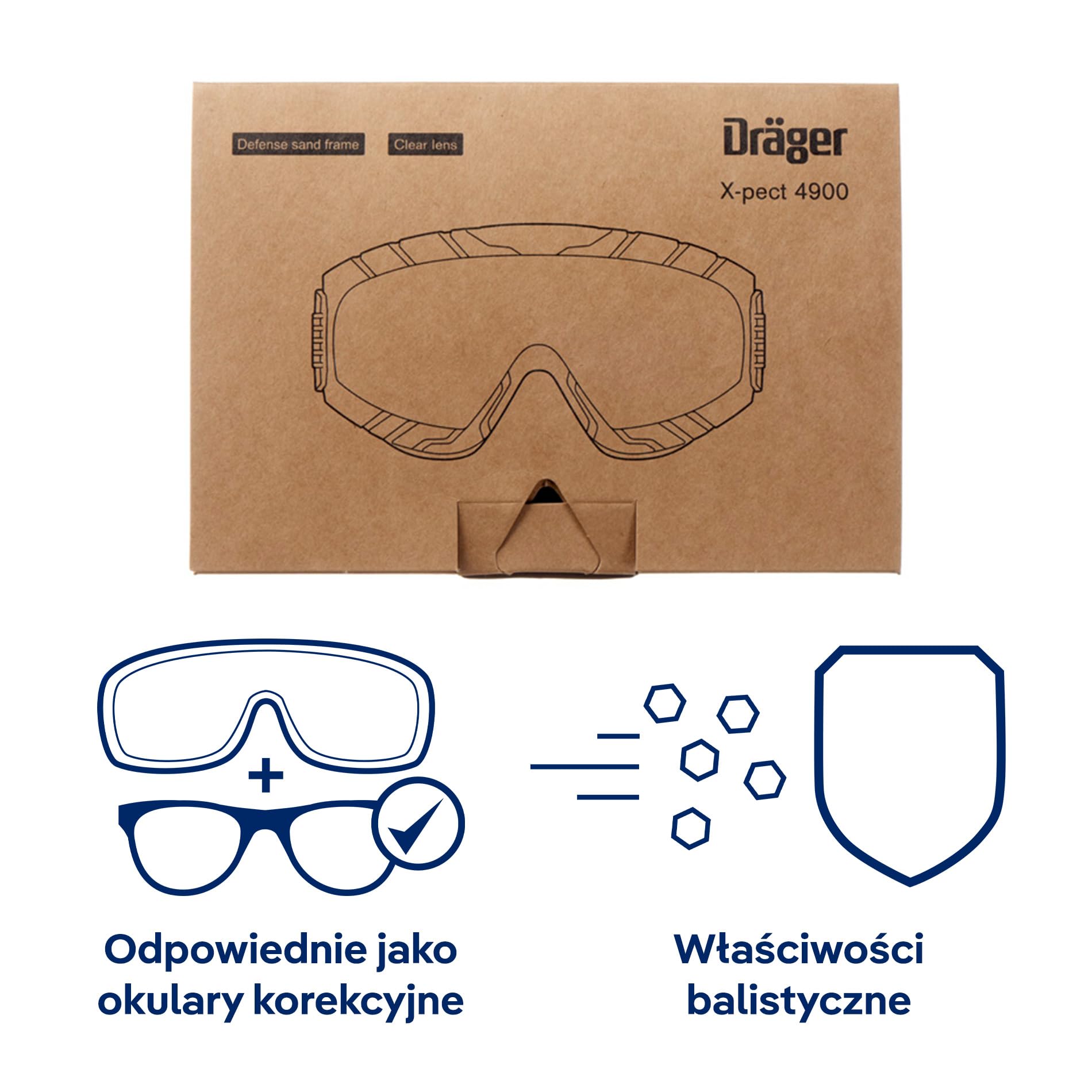 Dräger Okulary ochronne X-pect 4900
