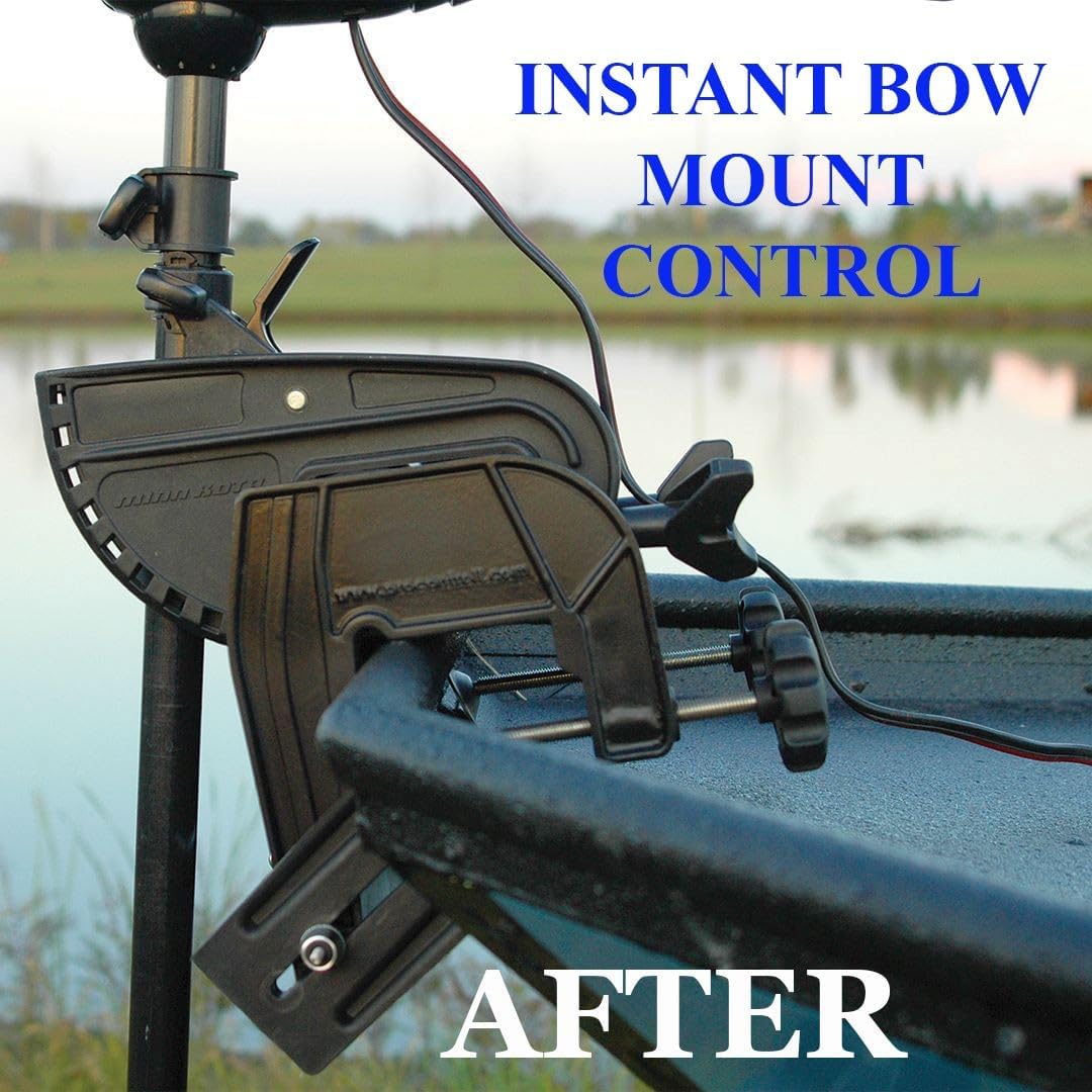 Pro Controll EZ Mount – Universal Trolling Motor Mount for Jon Boats | Bow Installation | No Drilling Required | Fits Gunnels < 3" Wide | Easy to Install