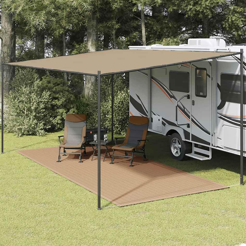 Tappeto verde per tenda in HDPE con occhielli, resistente alle intemperie, traspirante, tagliabile, tappeto per tenda da campeggio come telo da pavimento e base per esterni