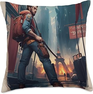 Stadium Status Records Hiking Mountain Funny Graphic Adventure Workout Camping Throw Pillow, 18x18, Multicolor