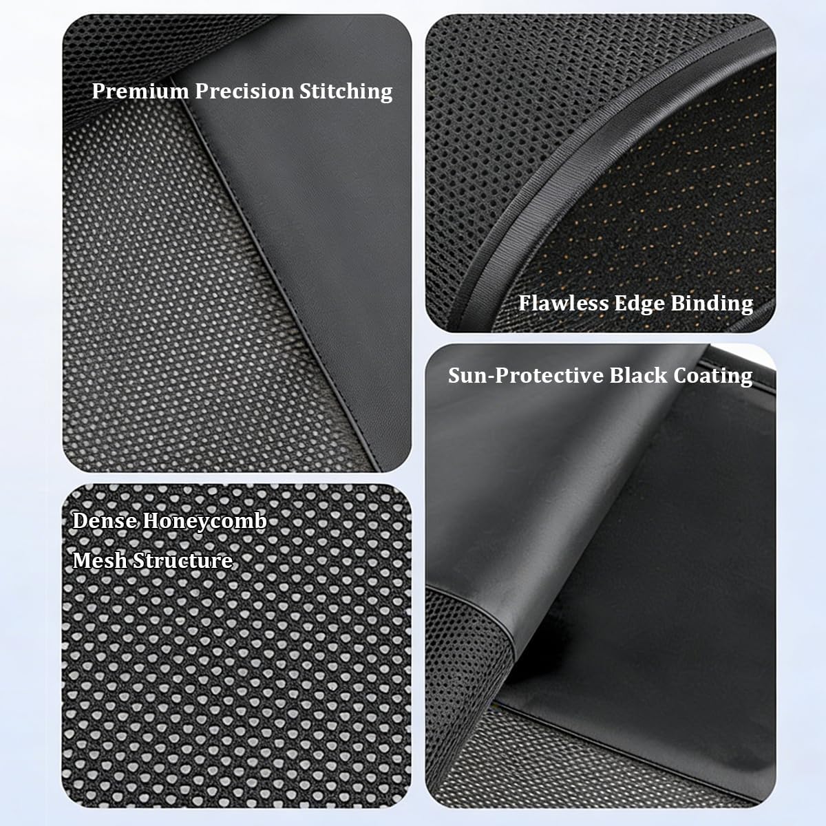 2 Pack 19.29 x 17.72 Inch Magnetic Side Window Sun Shades