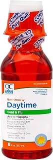 Quality Choice Maximum Strength Daytime Cold and Flu Cough Syrup with Acetaminophen for Non-Drowsy, Multi-Symptom Relief. Alcohol and Antihistamine Free Formula.