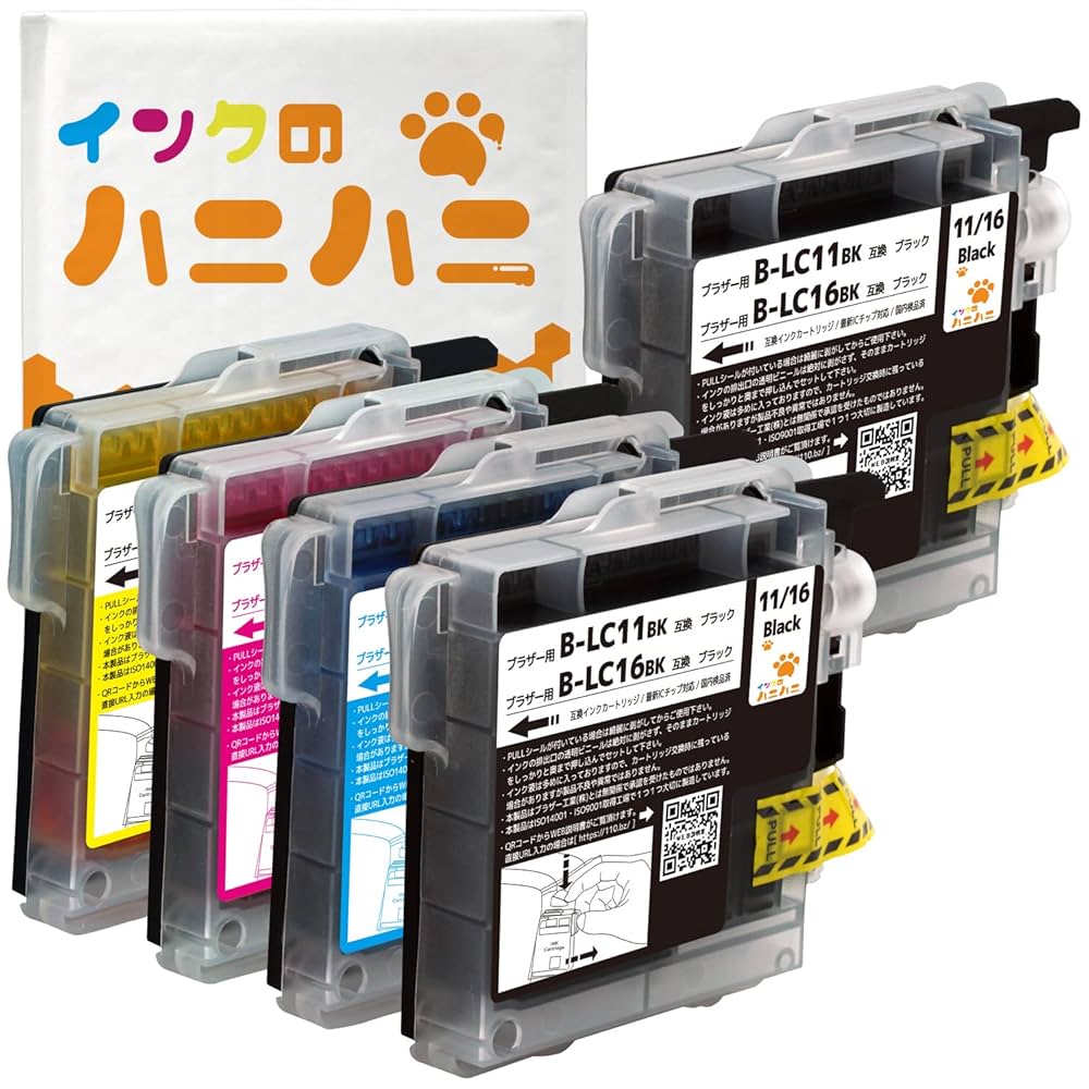 Amazon.co.jp: brother ブラザー LC11（B-LC11） (BK/C/M/Y) +BK