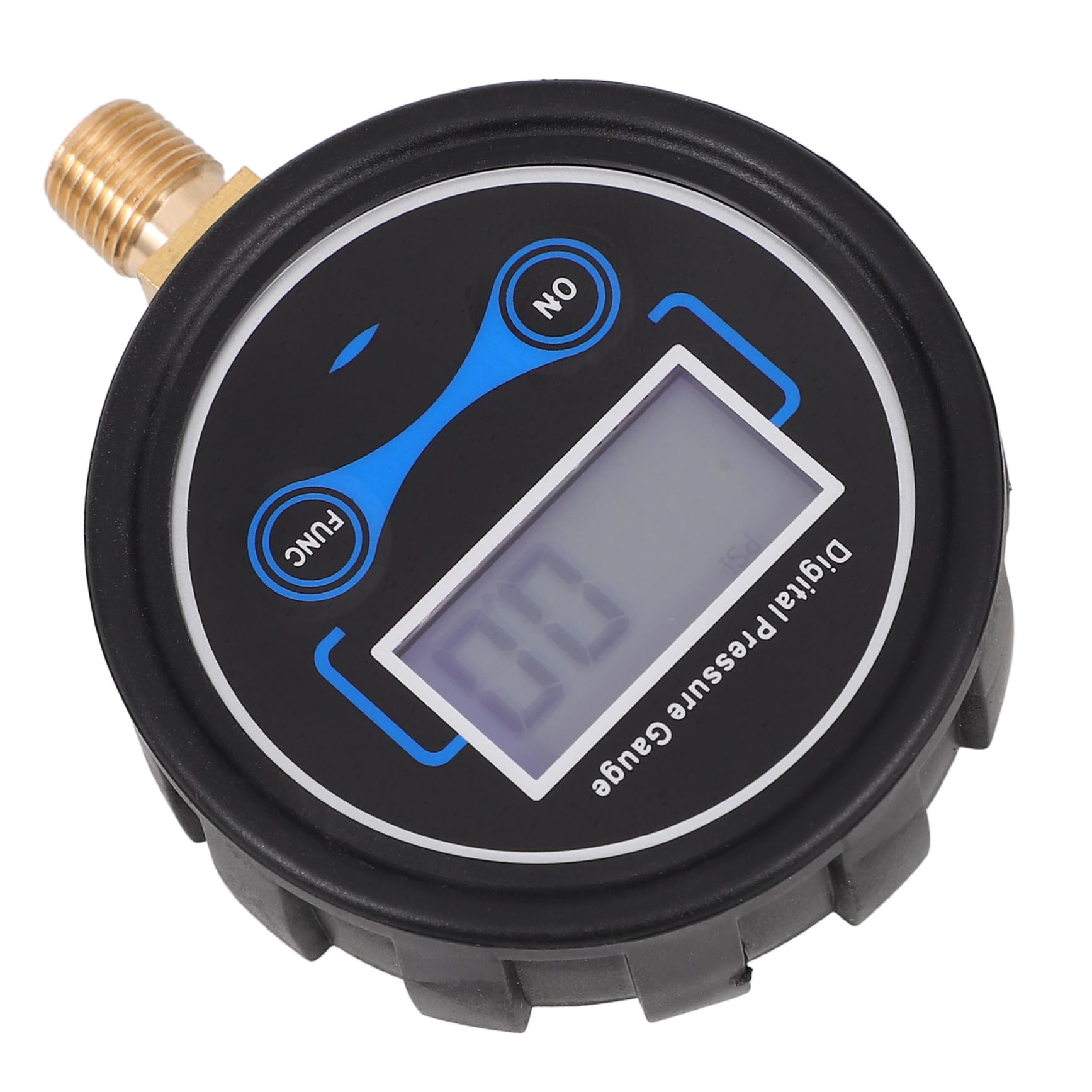 Zerodeko 4 Piezas Manómetro de pantalla digital herramienta manómetro de presión de neumáticos medidor de presion de neumaticos probador de presión de neumáticos de coche el plastico Negro