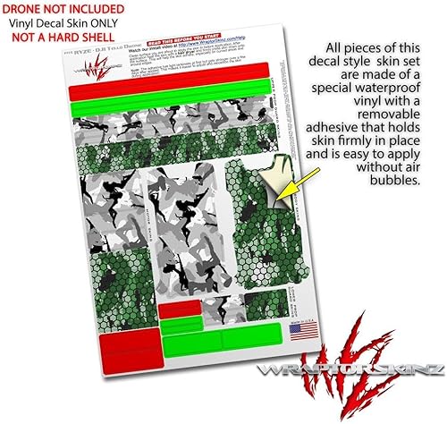 Miniatura 4 de Skin Wrap 2 Pack para DJI Ryze Tello Drone chica Sexy Silueta camuflaje gris Drone No Incluidas