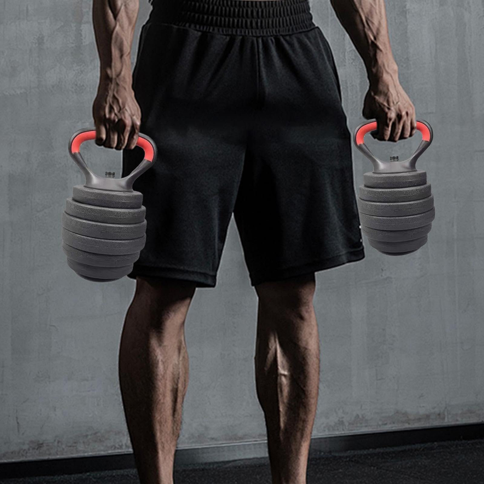 F Fityle Maniglia per Kettlebell, Impugnatura per Pesi Sollevamento Pesi Indoor Sport Bodybuilding Allenamento Domestico Competizione Fitness Impugnatura per