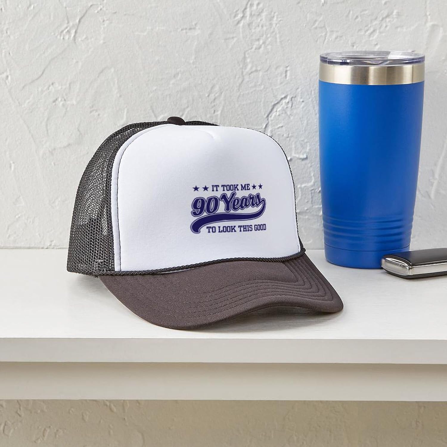 CafePress Funny 90Th Birthday Adjustable Snapback Trucker Hat