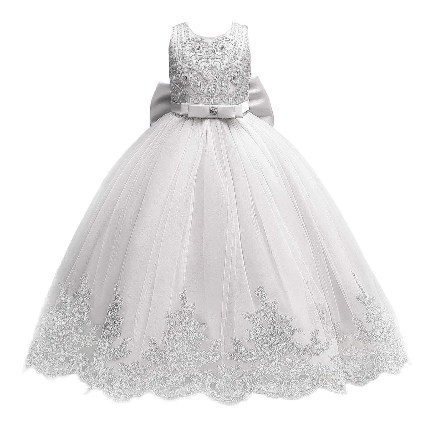 FStory&Winyee Mädchen Partykleid Tutu Rock Kleinkinder TüllKleider Baby Outfits Abendkleidung für Blumenmädchen Schule Tanzen Geschenk Weihnachten Strand Urlaub Geburtstag