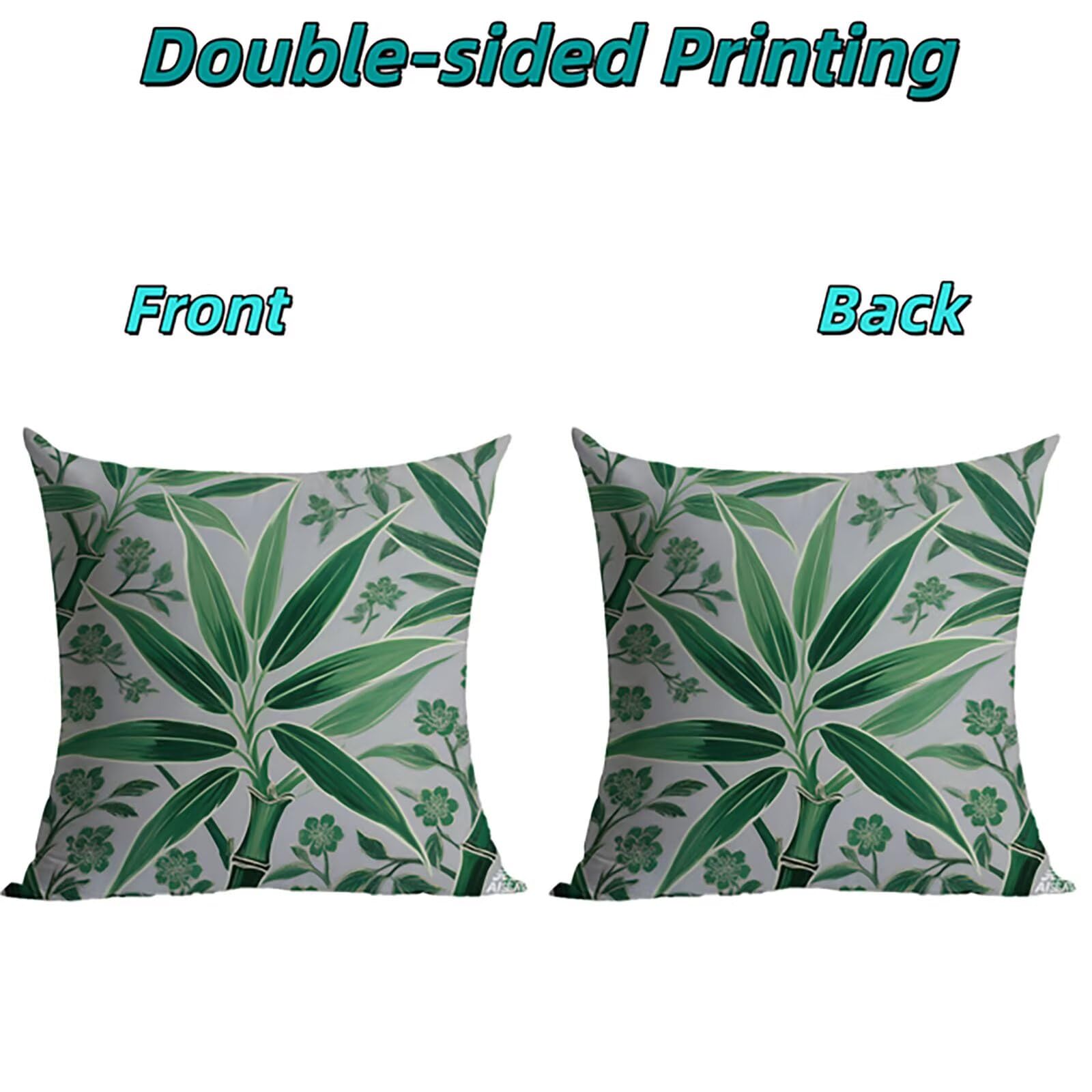 Federe Cuscini Letto 55x55cm Federe Copricuscini Divano Semplice THDZ-0805 | Outdoor Federe Copricuscini Divano Verde 4 Pack Morbido Resistente Attraente Decorazioni per Letto Divano Regalo Donna