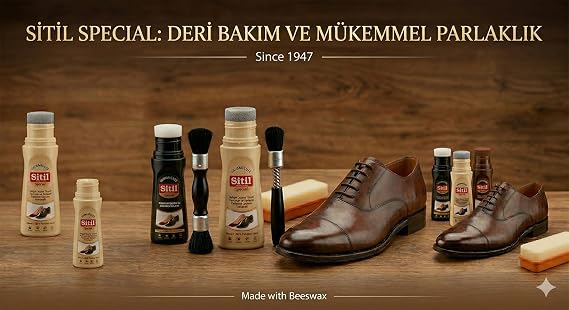 Sitil Special Kendinden Parlayan Likit Ayakkabı Boyası 80ml - Naturel (Şeffaf) - Balmumu Katkılı, Su Geçirmez ve Deri Dostu Formül