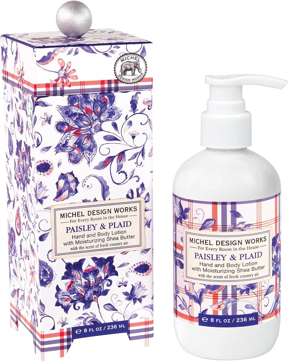 Hand and Body Lotion, Paisley & Plaid
