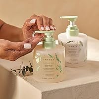 Vista 4 de Thymes Jabón de Manos Nutritivo - Jabón Líquido de Manos para Baño o Cocina - Jabón Líquido con Notas de Aceite de Eucalipto, Limón, Petitgrain