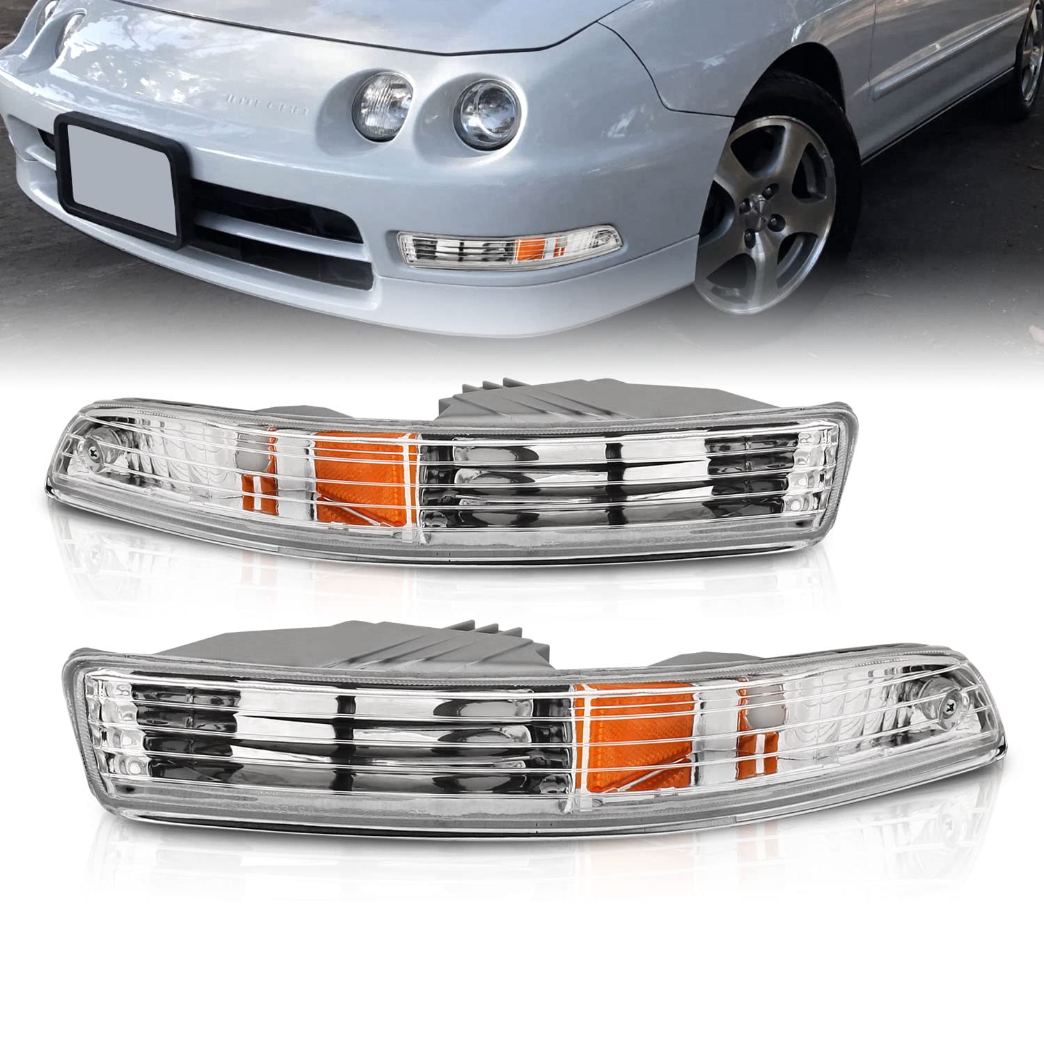 Amazon.com: AmeriLite for 1994-1997 Acura Integra Euro Chrome
