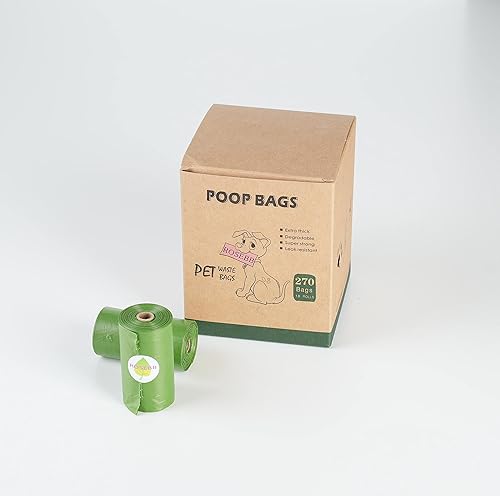 Miniatura 4 de Bolsas para excrementos de perro, 270 bolsas de basura para mascotas, garantizadas a prueba de fugas y extragruesas, 9 x 13 pulgadas