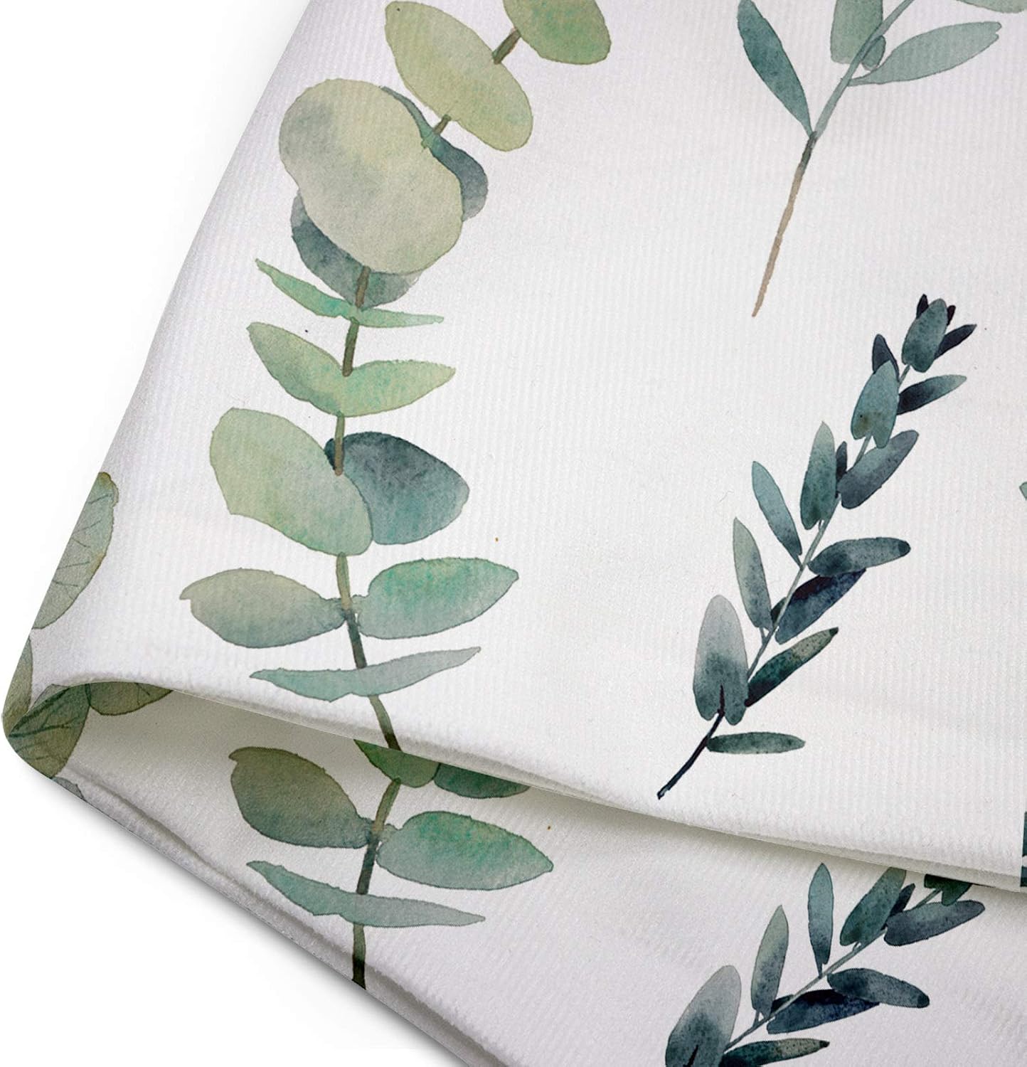 Emvency Throw Pillow Covers Decorative Green Leaf Watercolor Eucalyptus Branches Hand Floral with Plant Objects White Natural Greenery Twig 22x22 Inch Cushion Pillowcase Sofa Square Print
