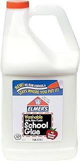 E340NRSS School Glue Jar, Washable, 1 gal Capacity, White