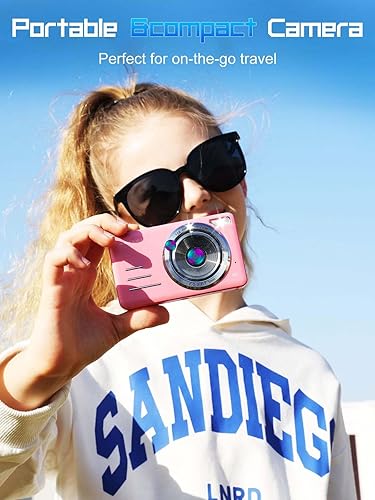 Miniatura 6 de Cámara digital 4K 64MP 18X Zoom Cámara compacta de vlogging con pantalla de 2.8 pulgadas, tarjeta microSD de 64 GB, batería de 1500 mAh, cámara de