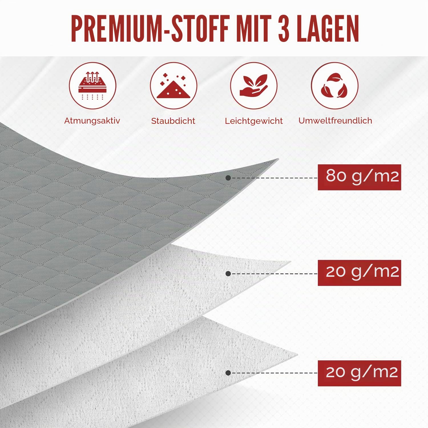 Unterbett-Taschen für versteckten Stauraum