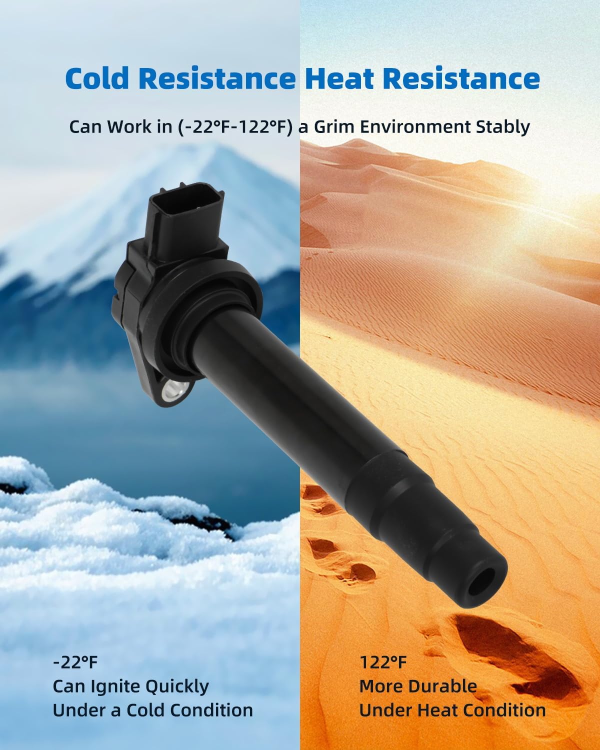 ECCPP 4 ignition coils with 4 iridium Spark Plugs,UF326,coils packs,for Nissan Sentra 2000 2001 2002 L4 1.8L Petrol,UF326 5C1243 U5032