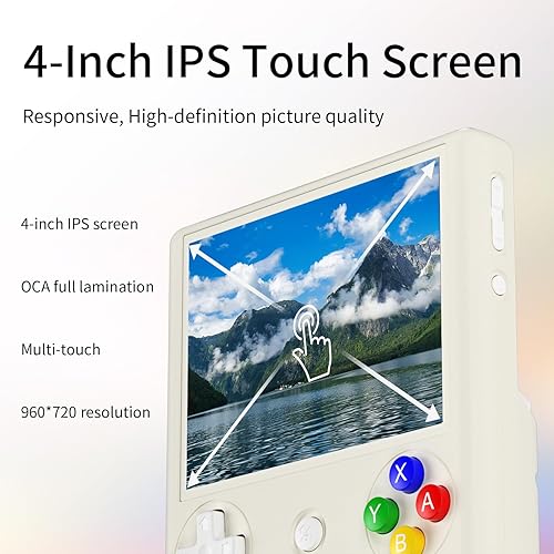 Miniatura 3 de RG406V - Consola de juegos de mano retro, Android 13 OS incorporada tarjeta TF de 128 G, consolas de videojuegos retro con pantalla IPS de 4.0