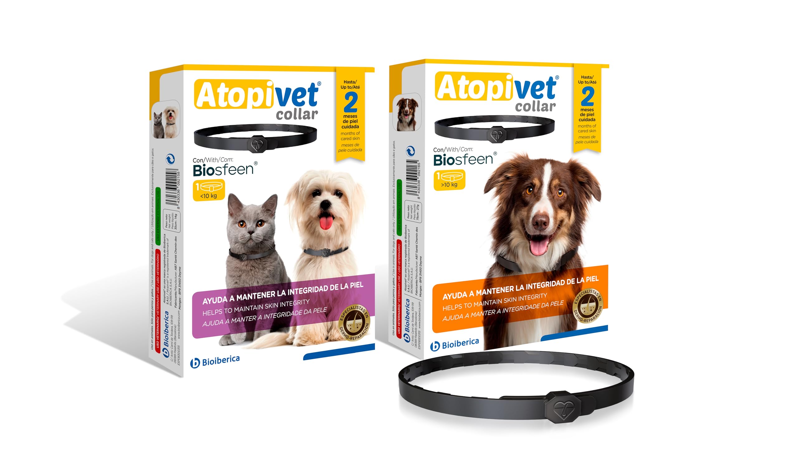 Bioiberica Atopivet Collar for Small Dogs and Cats 35 cm, Lemon Tree - Image 2