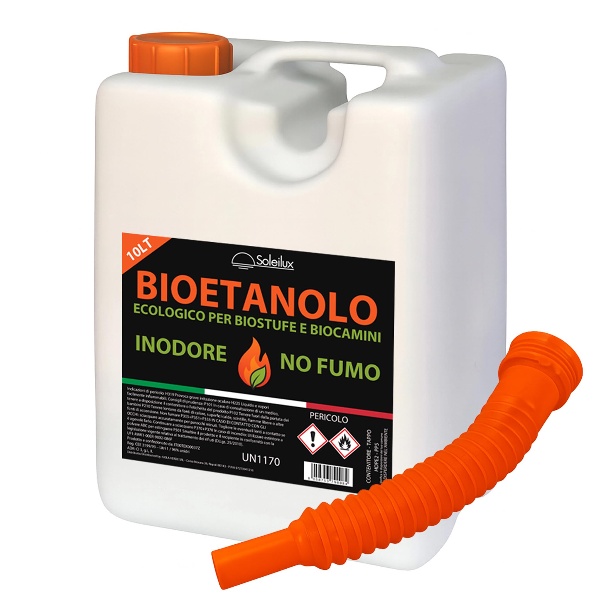Bioetanolo combustibile 10L do stufe Bio inodore no zolfo