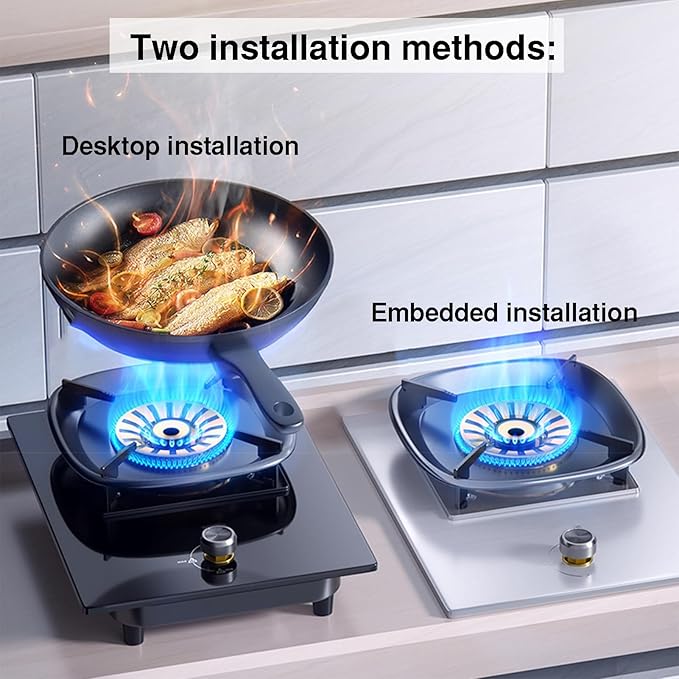 Estufa de Gas de 1 Quemador 42 cm Empotrable miniatura 7