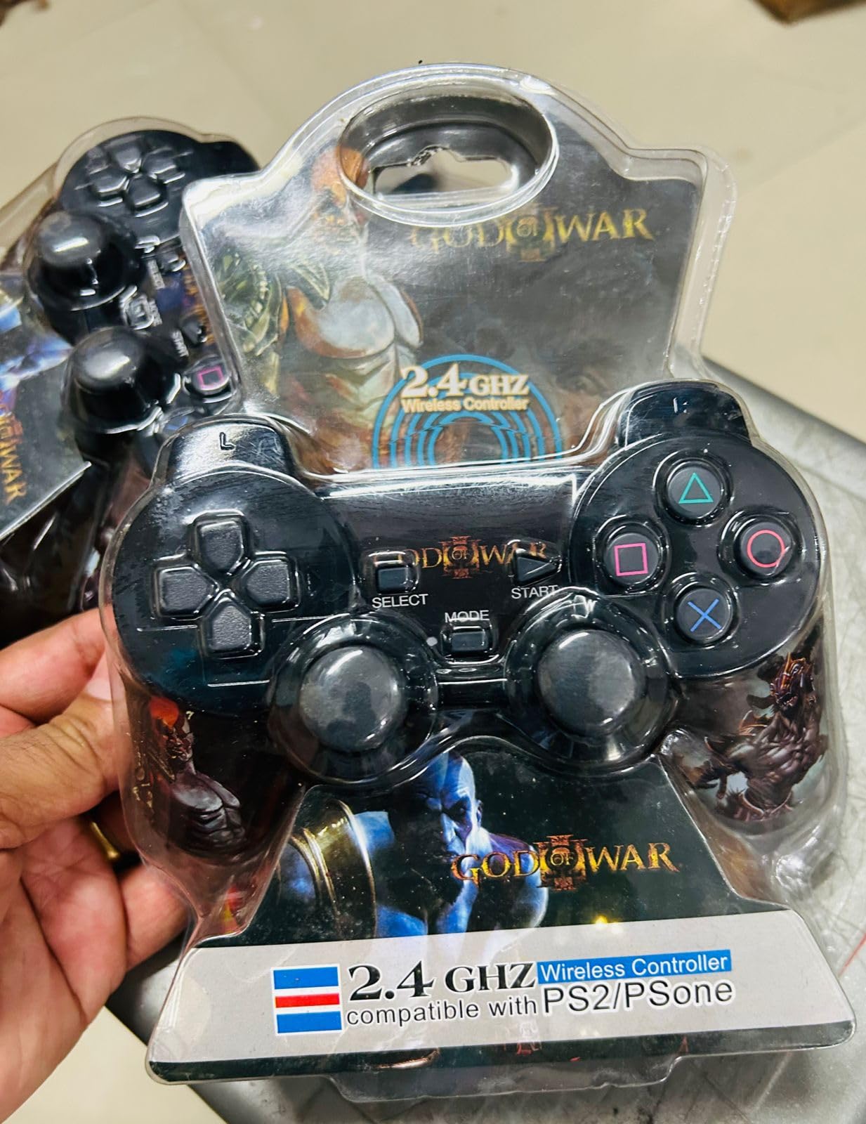 PSS PS2 Wireless Controller Compatible for Play Station 2 2.4G Dual Vibration Gamepad Remote Joypad with Receiver, Limited Edition (Batteries Not Included)