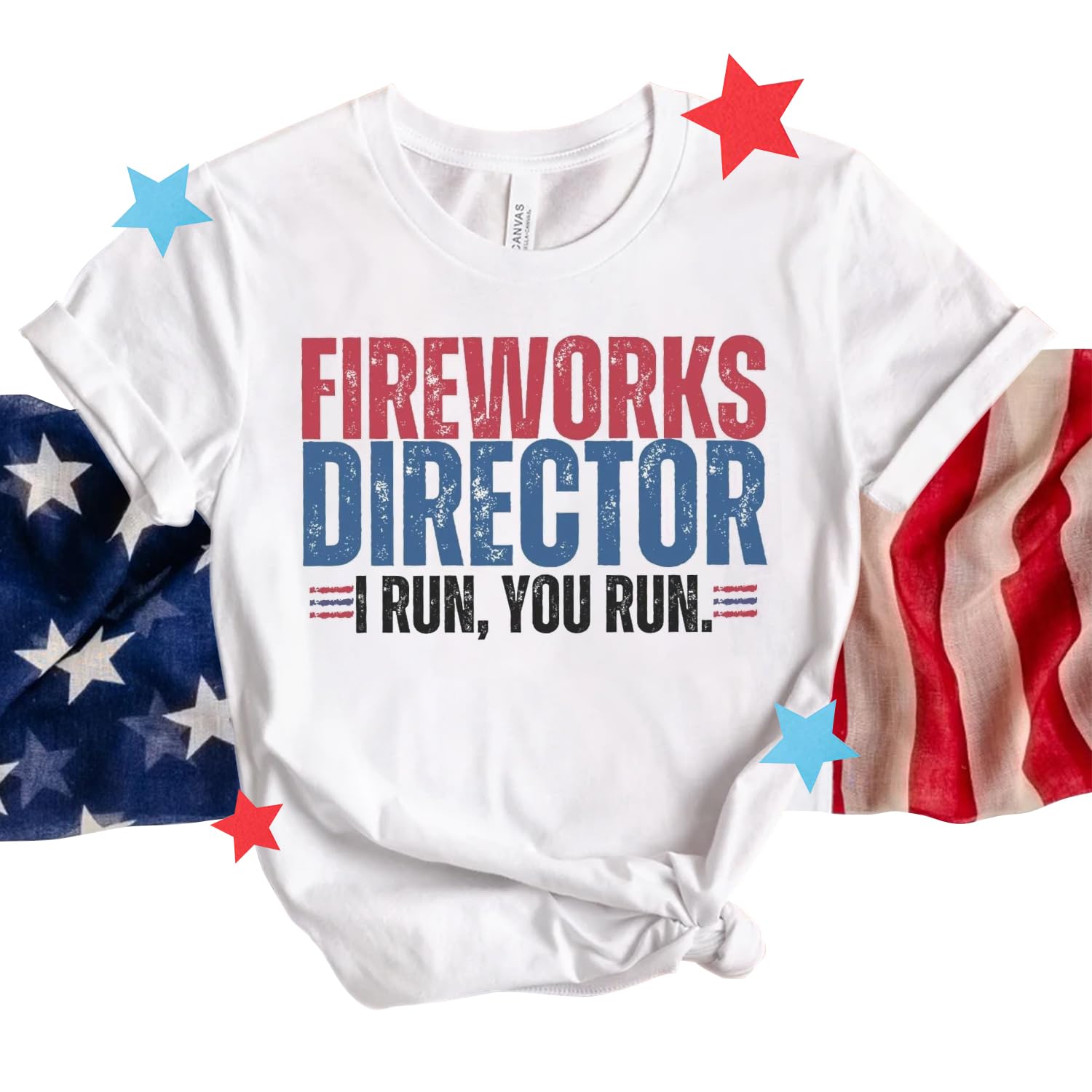 Amazon.com: Funny 4th of July Shirt for Men, Fireworks Director Shirt ...