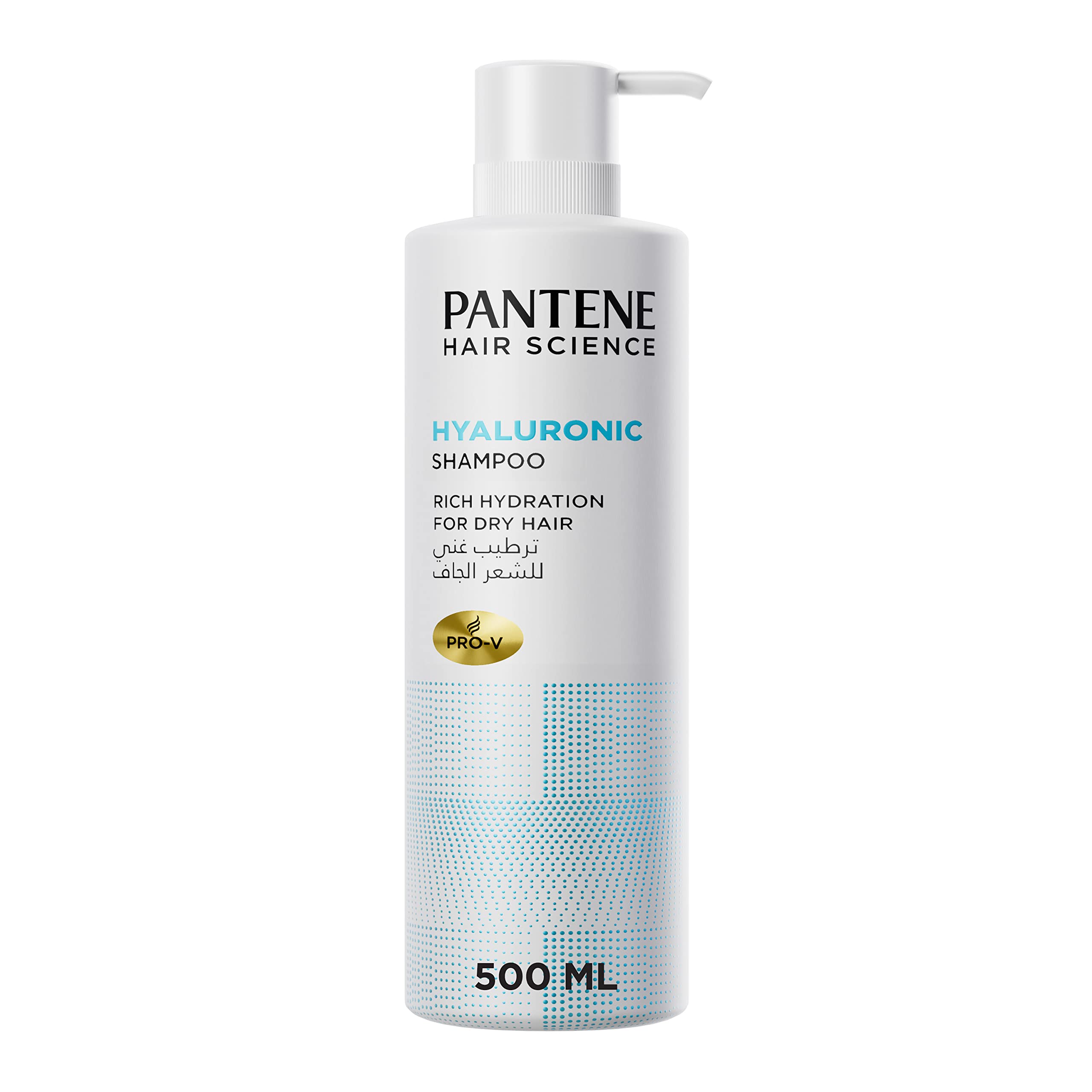 Pantene Hair Science Hyaluronic (Hyaluron) Shampoo for Rich Hydration, 500 ml