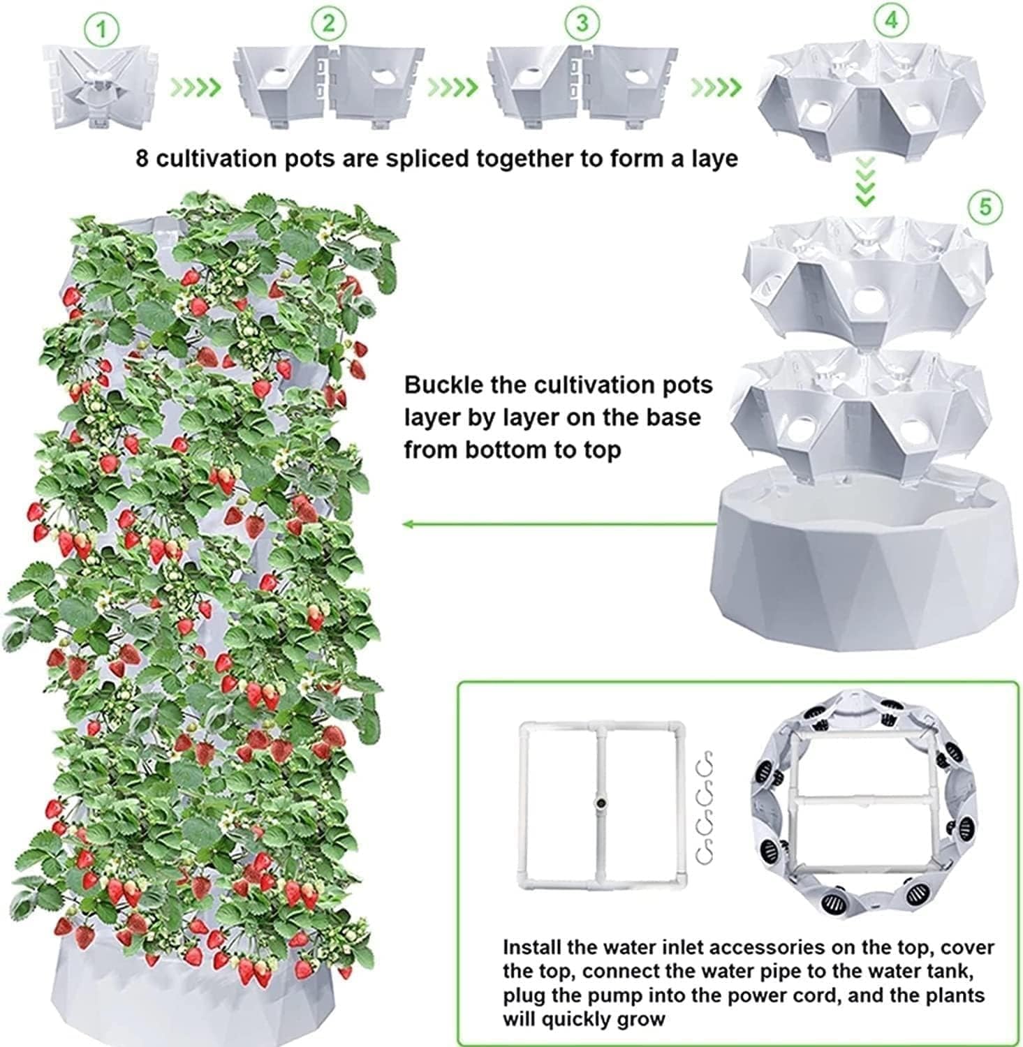 Hydroponic Growing Kits Hydroponics Growing System, Herb Garden Germination Kit, Indoor Hydroponic Garden for Fruits, Flower & Vegetables, Ideal Gardening Gifts (48pots)