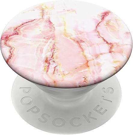 PopSockets PopGrip – Burgunder Marsala Mit Blumenmuster, Ausziehbarer Handygriff & Sockel, Tauschbarer Top