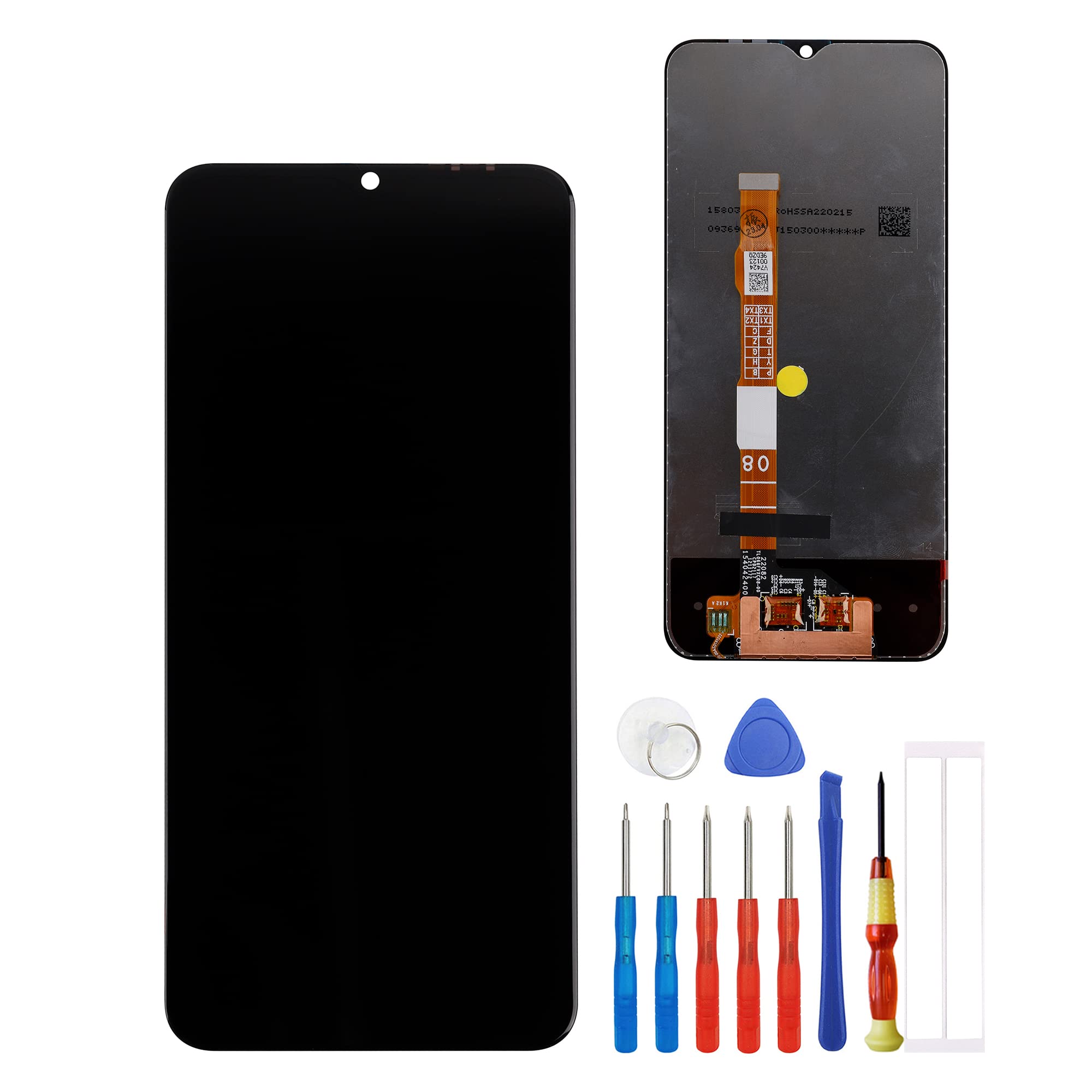 Display di ricambio compatibile con VIVO Y76 5G V2124 &VIVO Y33S 4G 6.58" LCD Display Touch Screen Assembly with Tools