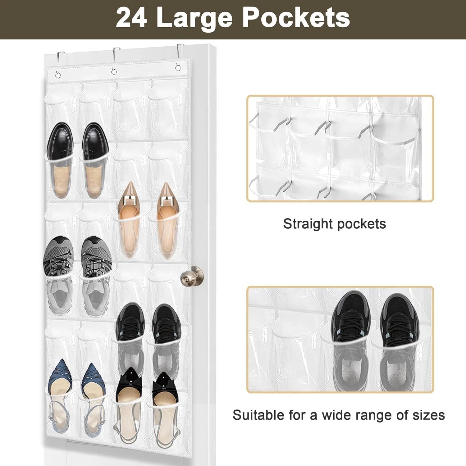 for Organizador de Zapatos para colgar en la puerta, Shoe Rack, Space Saver, Hanging Organizer, Door Storage, MPN: N/A