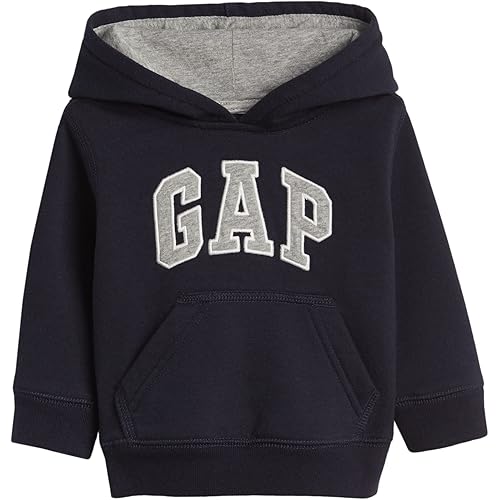 GAP Baby Boys' Playtime Favorites Logo Pullover Hoodie Hooded Sweatshirt