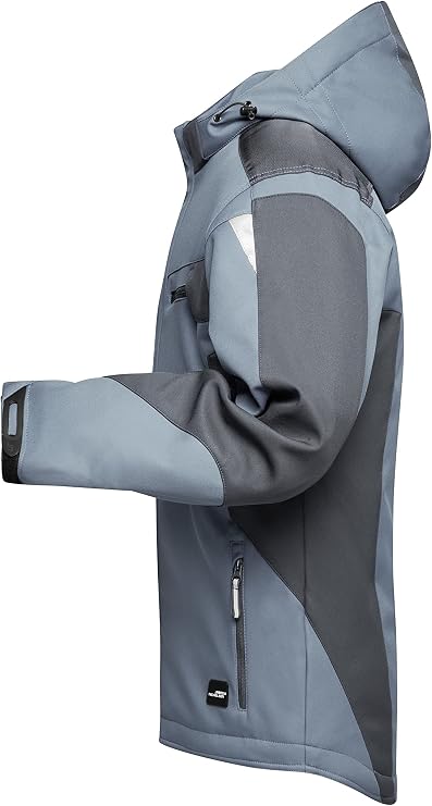 James & Nicholson Workwear Winter Softshell Jacket - Highly Functional Softshell Jacket with Warm Lining