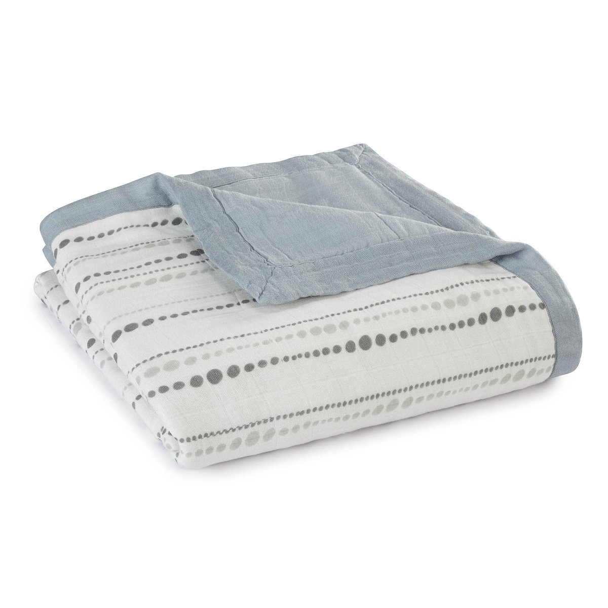 aden + anais Silky Soft Dream Blanket | 100% Viscose Bamboo Muslin Baby Blankets for Girls & Boys | Ideal Newborn Nursery & Crib Blanket | Unisex Toddler & Infant Boutique Bedding, Moonlight