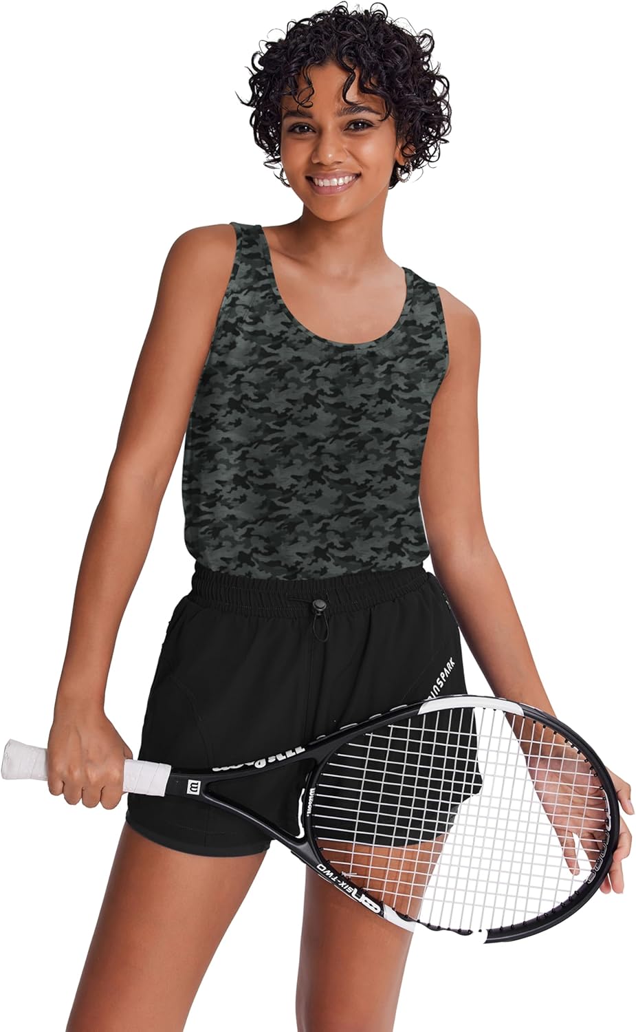 PINSPARK Workout Tank Tops for Women Racerback Loose Fit Yoga Top Sleeveless Gym Shirt Running Athletic Tanks Pack S-3XL - Image 5