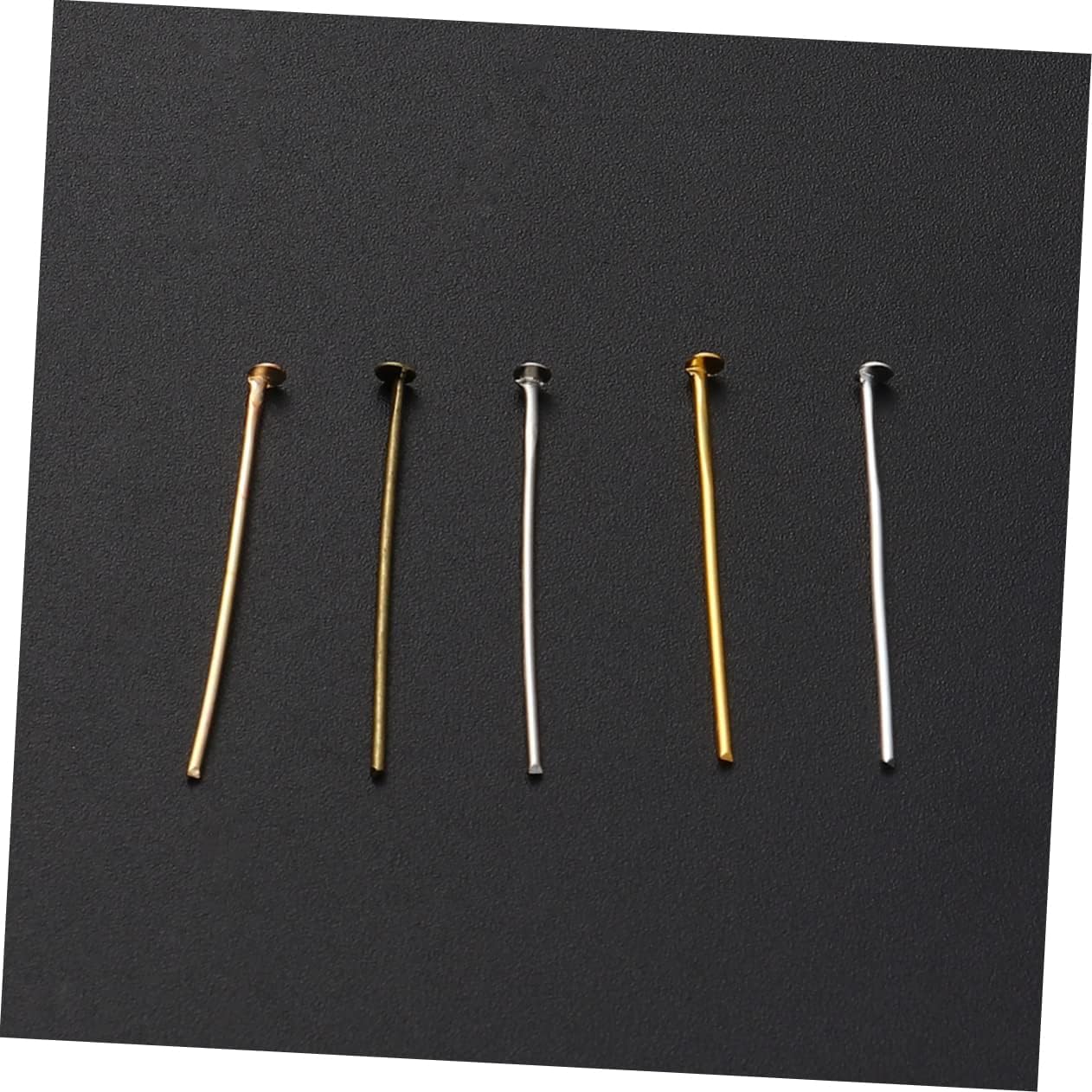 5packs DIY Jewelry Making Accessories Flat Head t Pin for Necklace Bracelet Choker Space for Beads