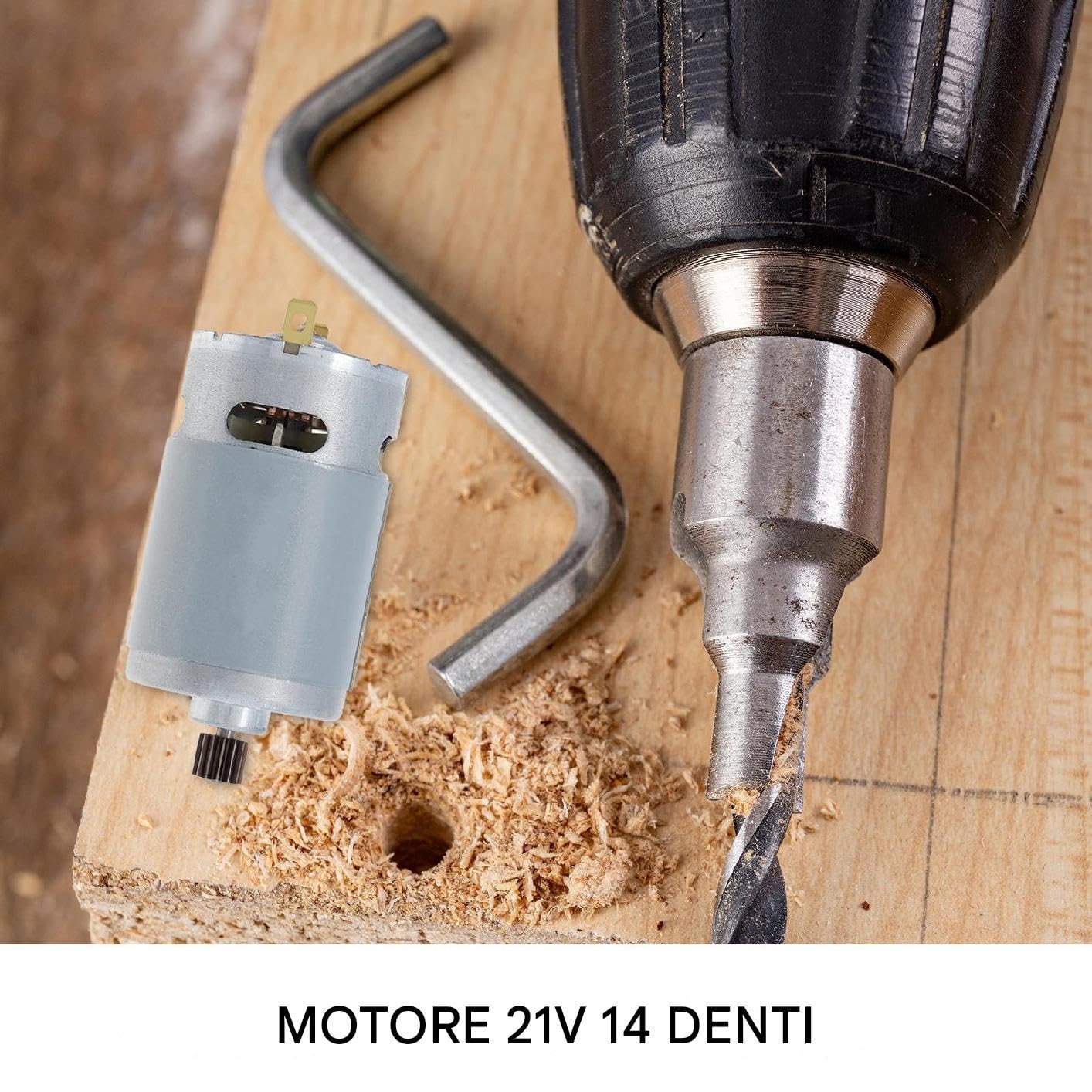 Motore da 24 V - motore hobby da 21 V, motore ad alta coppia ad alta coppia | Motoseghe in di sostituzione del cambio portatile, motore a cc a carrello elettrico a 14 denti, per pezzi di ricamb