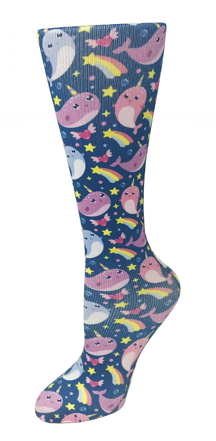Cutieful womens Compression Sock, Black Butterfly, 5-11 — view 4