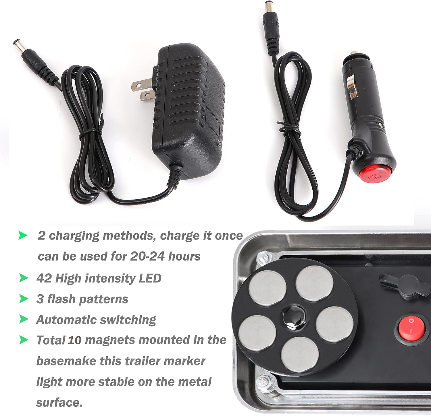 🔥 Crаzу Dеаlѕ Upgraded 2pcs Magnetic Emergency Strobe Flashing Hazard Amber beacon Lights for Trucks Trailer Vehicles Wireless Portable 42 LED Trailer Tail Plow Marker Warning Rechargeable Light 3 Patterns Suреr Sаlе 🛒 Upgraded 2pcs Magnetic Emergency Strobe Flashing Hazard Amber beacon Lights for Trucks Trailer Vehicles Wireless Portable 42 LED Trailer Tail Plow Marker Warning Rechargeable Light 3 Patterns